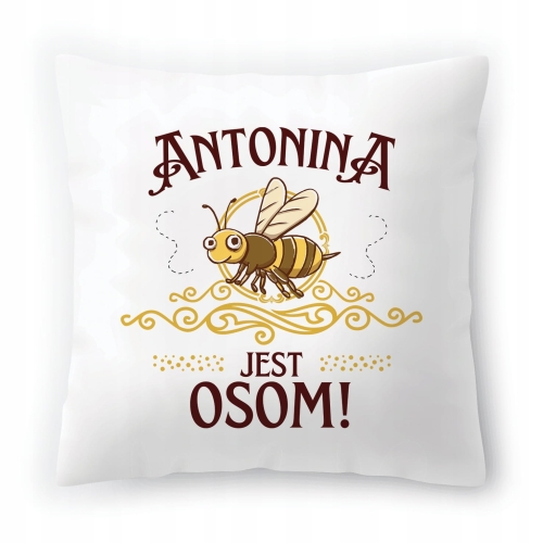 Poduszka Dla Antoniny na Urodziny na Prezent z Nadrukiem ze Zdjęciem