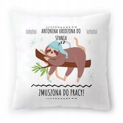 Poduszka Dla Antoniny na Urodziny na Prezent z Nadrukiem ze Zdjęciem