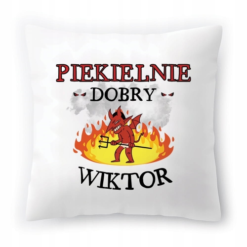 Poduszka Dla Wiktora na Urodziny Imieniny Prezent z Nadrukiem ze Zdjęciem