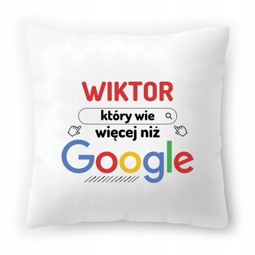 Poduszka Dla Wiktora na Urodziny Imieniny Prezent z Nadrukiem ze Zdjęciem