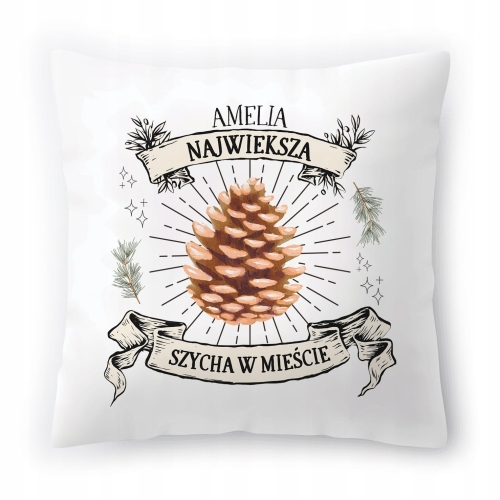 Poduszka Dla Amelii na Urodziny Imieniny Prezent z Nadrukiem ze Zdjęciem