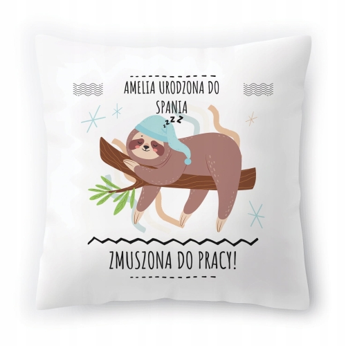 Poduszka Dla Amelii na Urodziny Imieniny Prezent z Nadrukiem ze Zdjęciem