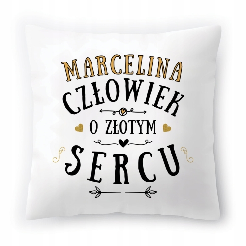 Poduszka Dla Marceliny na Urodziny na Prezent z Nadrukiem ze Zdjęciem