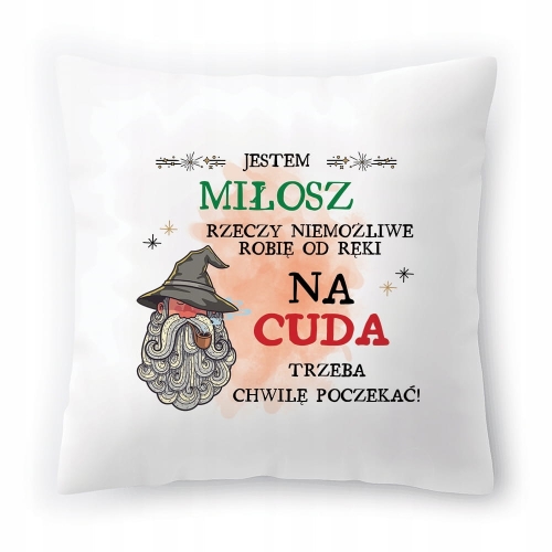 Poduszka Dla Miłosza na Urodziny Imieniny Prezent z Nadrukiem ze Zdjęciem