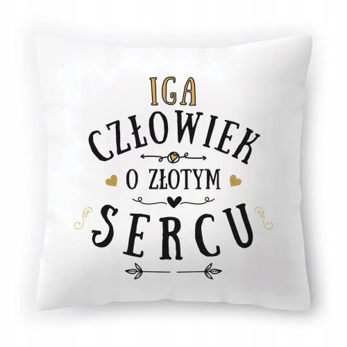 Poduszka Dla Igi na Urodziny Imieniny Prezent z Nadrukiem ze Zdjęciem