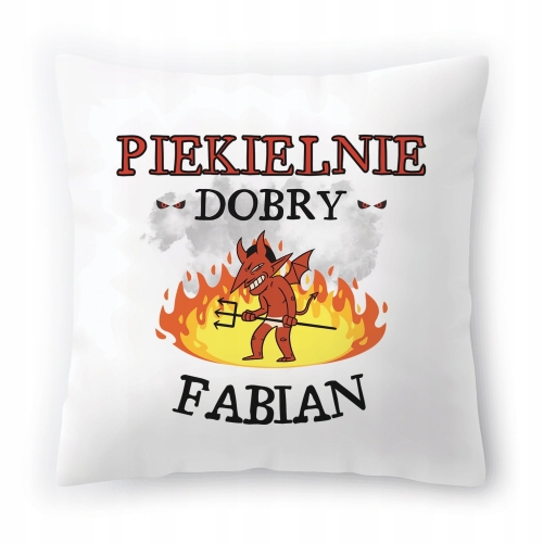 Poduszka Dla Fabiana na Urodziny Imieniny Prezent z Nadrukiem ze Zdjęciem