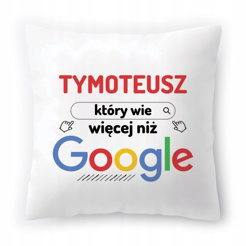 Poduszka Dla Tymoteusza Tymka Imieniny na Prezent z Nadrukiem ze Zdjęciem