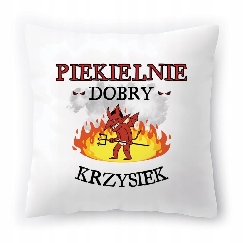Poduszka Dla Krzyśka na Urodziny Imieniny Prezent z Nadrukiem ze Zdjęciem