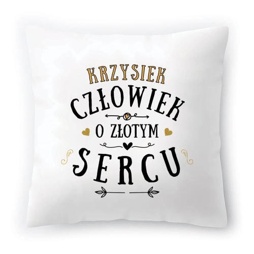 Poduszka Dla Krzyśka na Urodziny Imieniny Prezent z Nadrukiem ze Zdjęciem