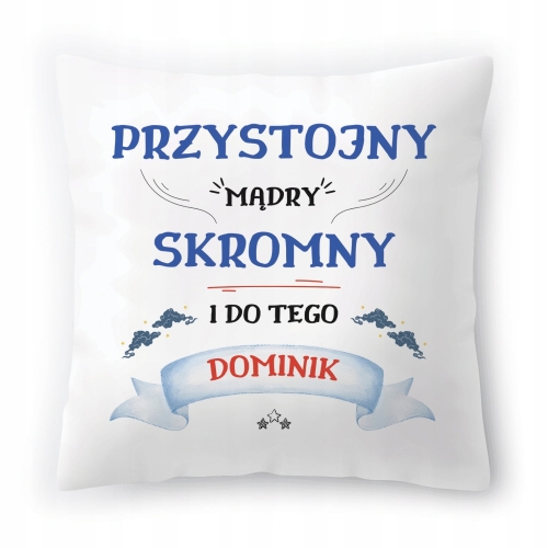 Poduszka Dla Dominika na Urodziny Imieniny Prezent z Nadrukiem ze Zdjęciem