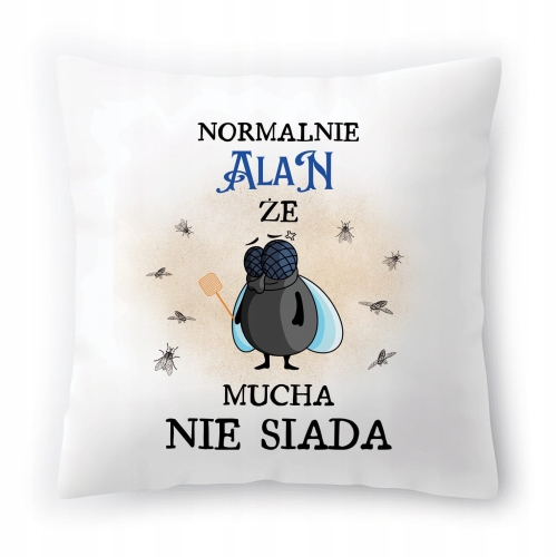Poduszka Dla Alana na Urodziny Imieniny Prezent z Nadrukiem ze Zdjęciem