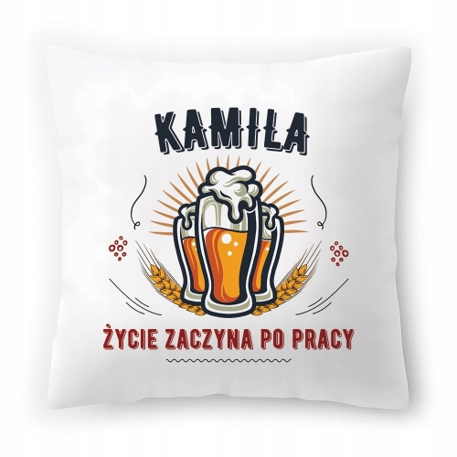 Poduszka Dla Kamili na Urodziny Imieniny Prezent z Nadrukiem ze Zdjęciem