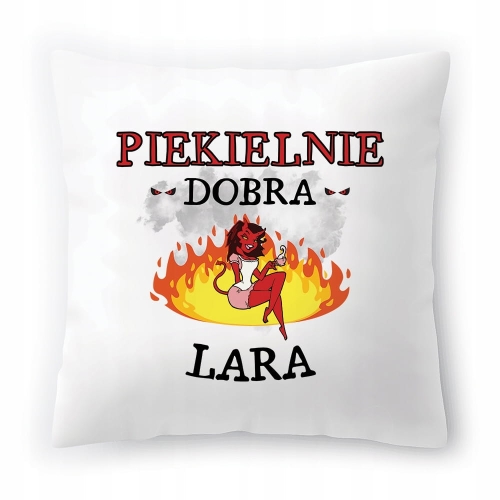 Poduszka Dla Lary na Urodziny Imieniny Prezent z Nadrukiem ze Zdjęciem