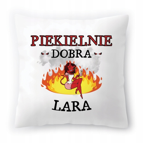 Poduszka Dla Laury na Urodziny Imieniny na Prezent z Nadrukiem ze Zdjęciem