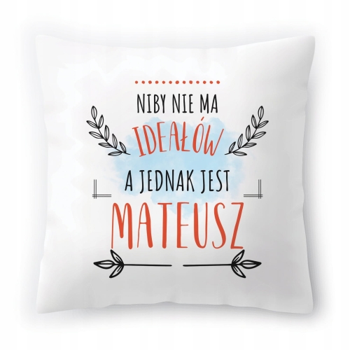 Poduszka Dla Mateusza na Urodziny Imieniny Prezent z Nadrukiem ze Zdjęciem