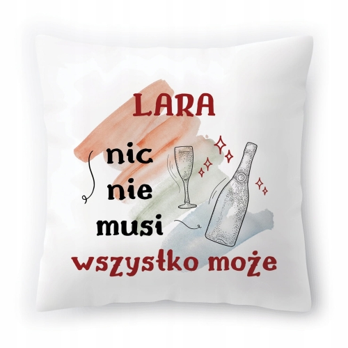 Poduszka Dla Laury na Urodziny Imieniny na Prezent z Nadrukiem ze Zdjęciem