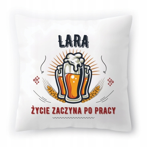 Poduszka Dla Laury na Urodziny Imieniny na Prezent z Nadrukiem ze Zdjęciem