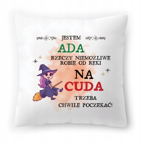 Poduszka Dla Ady na Urodziny Imieniny Prezent z Nadrukiem ze Zdjęciem