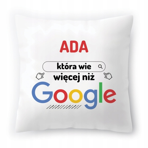 Poduszka Dla Ady na Urodziny Imieniny Prezent z Nadrukiem ze Zdjęciem