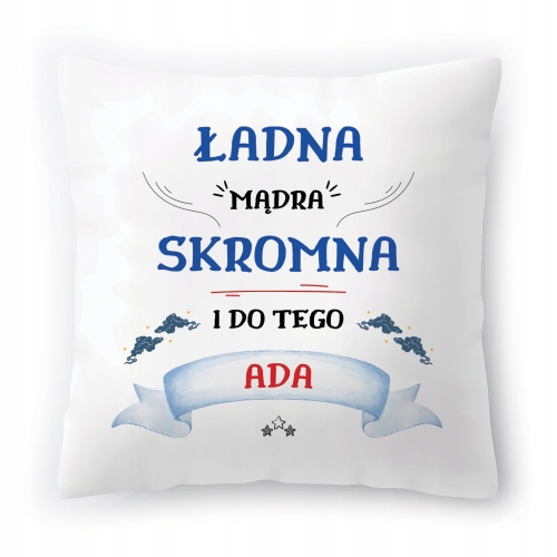 Poduszka Dla Ady na Urodziny Imieniny Prezent z Nadrukiem ze Zdjęciem