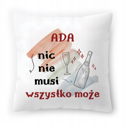 Poduszka Dla Ady na Urodziny Imieniny Prezent z Nadrukiem ze Zdjęciem