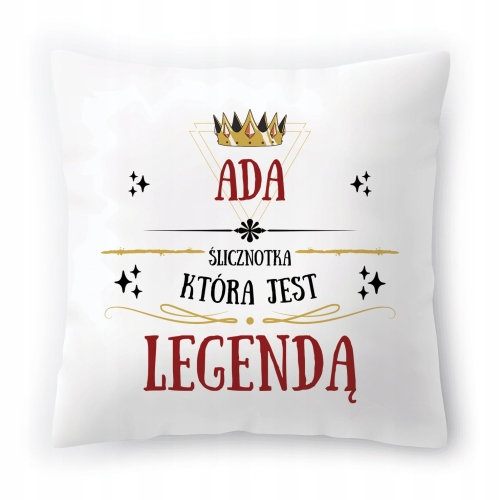 Poduszka Dla Ady na Urodziny Imieniny Prezent z Nadrukiem ze Zdjęciem