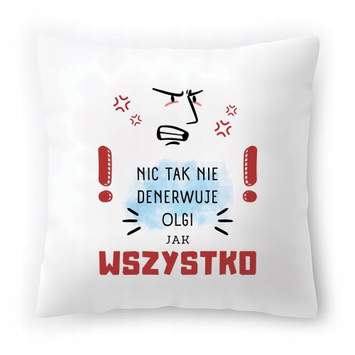 Poduszka Dla Olgi na Urodziny Imieniny Prezent z Nadrukiem ze Zdjęciem