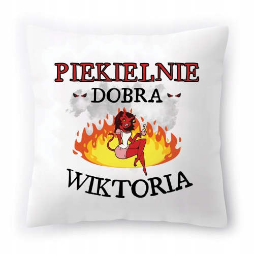 Poduszka Dla Wiktorii na Urodziny Imieniny Prezent z Nadrukiem ze Zdjęciem