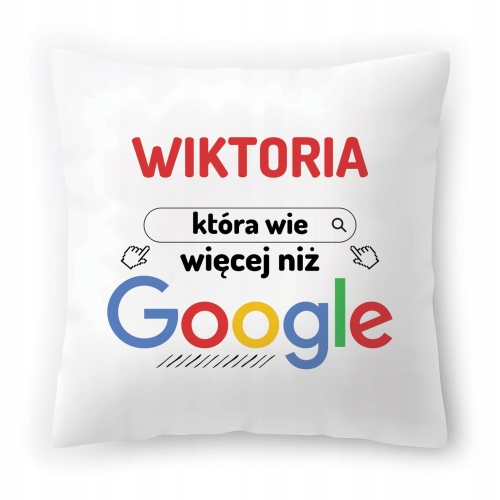 Poduszka Dla Wiktorii na Urodziny Imieniny Prezent z Nadrukiem ze Zdjęciem
