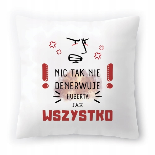 Poduszka Dla Huberta na Urodziny Imieniny Prezent z Nadrukiem ze Zdjęciem