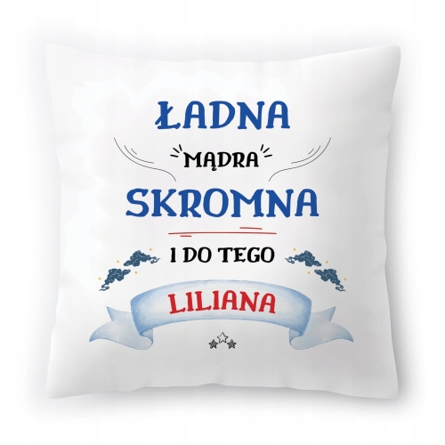 Poduszka Dla Liliany na Urodziny Imieniny Prezent z Nadrukiem ze Zdjęciem