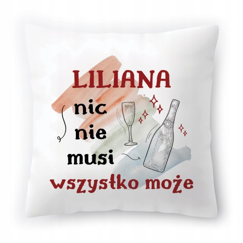 Poduszka Dla Liliany na Urodziny Imieniny Prezent z Nadrukiem ze Zdjęciem