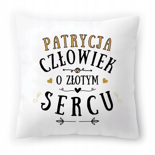 Poduszka Dla Patrycji na Urodziny Imieniny Prezent z Nadrukiem ze Zdjęciem