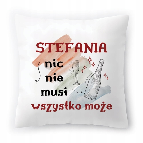 Poduszka Dla Stefanii na Urodziny Imieniny Prezent z Nadrukiem ze Zdjęciem