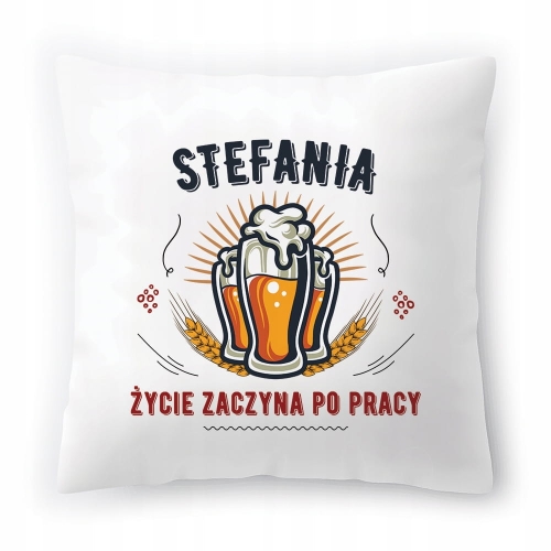 Poduszka Dla Stefanii na Urodziny Imieniny Prezent z Nadrukiem ze Zdjęciem