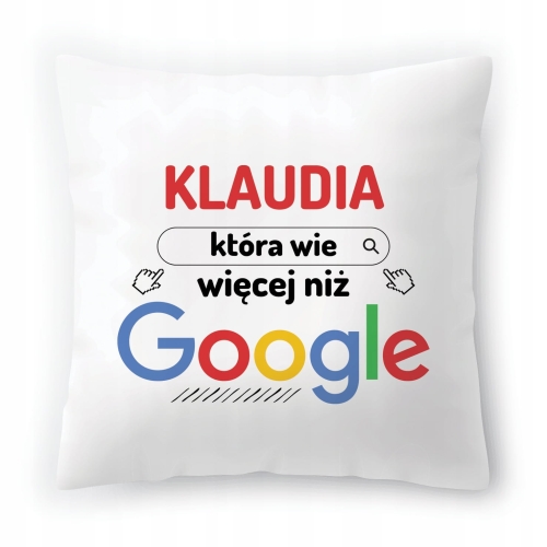 Poduszka Dla Klaudii na Urodziny Imieniny Prezent z Nadrukiem ze Zdjęciem