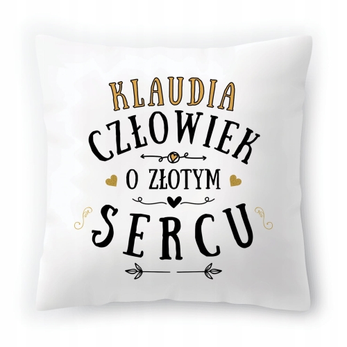 Poduszka Dla Klaudii na Urodziny Imieniny Prezent z Nadrukiem ze Zdjęciem
