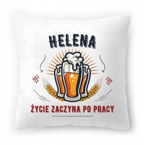 Poduszka Dla Heleny na Urodziny Imieniny Prezent z Nadrukiem ze Zdjęciem