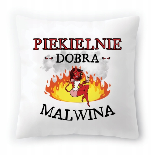 Poduszka Dla Malwiny na Urodziny Imieniny Prezent z Nadrukiem ze Zdjęciem