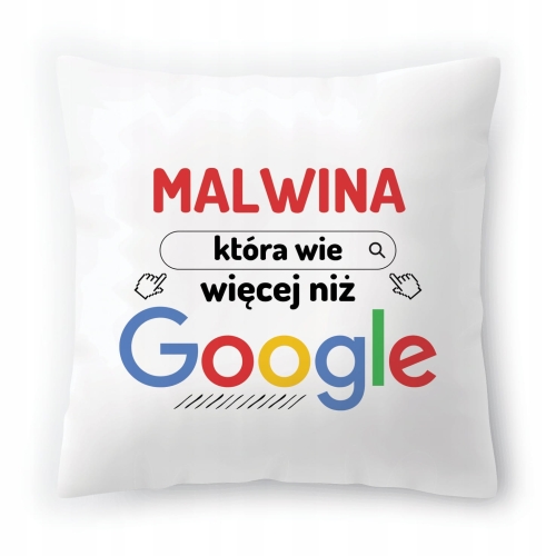 Poduszka Dla Malwiny na Urodziny Imieniny Prezent z Nadrukiem ze Zdjęciem