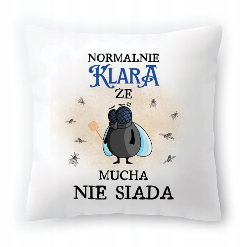 Poduszka Dla Klary na Urodziny Imieniny na Prezent z Nadrukiem ze Zdjęciem