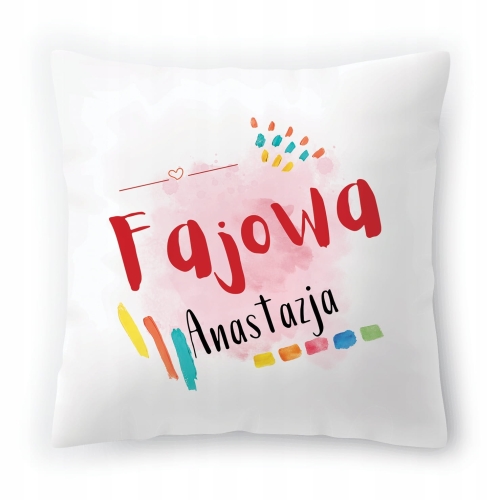 Poduszka Dla Anastazji na Urodziny na Prezent z Nadrukiem ze Zdjęciem