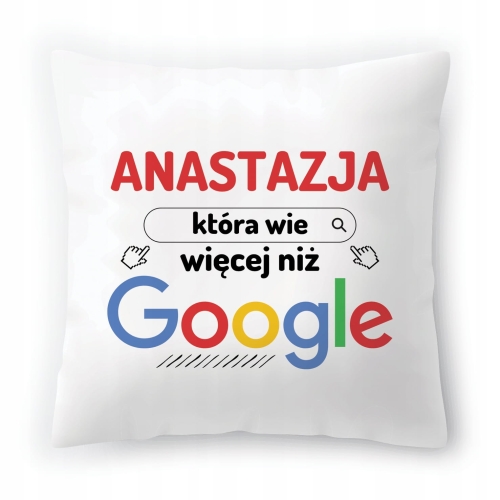 Poduszka Dla Anastazji na Urodziny na Prezent z Nadrukiem ze Zdjęciem