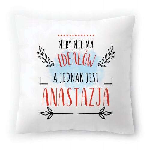 Poduszka Dla Anastazji na Urodziny na Prezent z Nadrukiem ze Zdjęciem