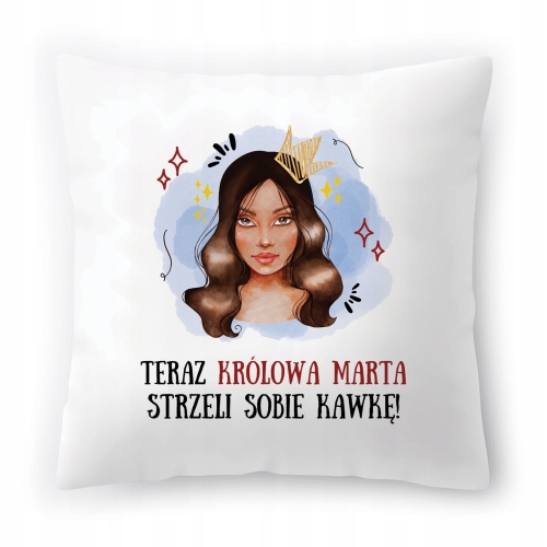 Poduszka Dla Marty na Urodziny Imieniny na Prezent z Nadrukiem ze Zdjęciem