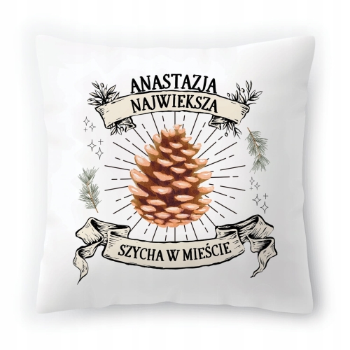 Poduszka Dla Anastazji na Urodziny na Prezent z Nadrukiem ze Zdjęciem