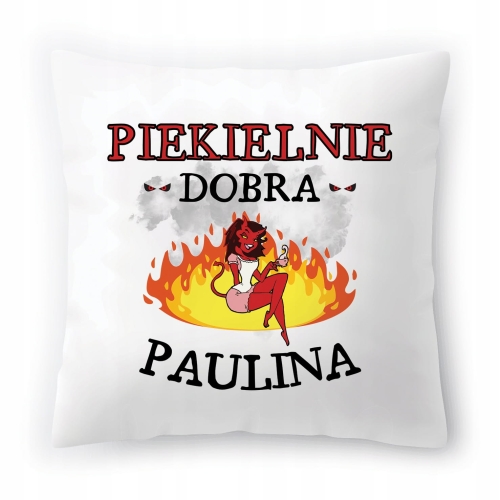 Poduszka Dla Pauliny na Urodziny Imieniny Prezent z Nadrukiem ze Zdjęciem