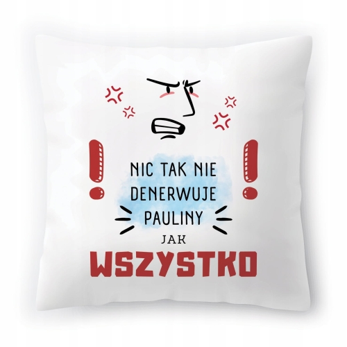 Poduszka Dla Pauliny na Urodziny Imieniny Prezent z Nadrukiem ze Zdjęciem