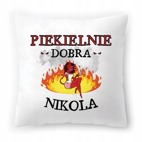 Poduszka Dla Nikoli na Urodziny Imieniny Prezent z Nadrukiem ze Zdjęciem
