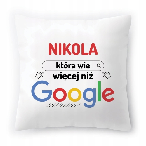 Poduszka Dla Nikoli na Urodziny Imieniny Prezent z Nadrukiem ze Zdjęciem